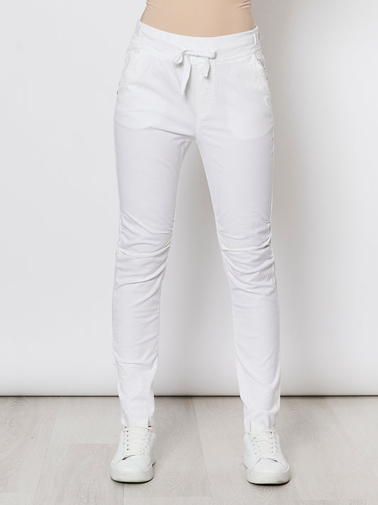 Cotton Jogger Jean - White