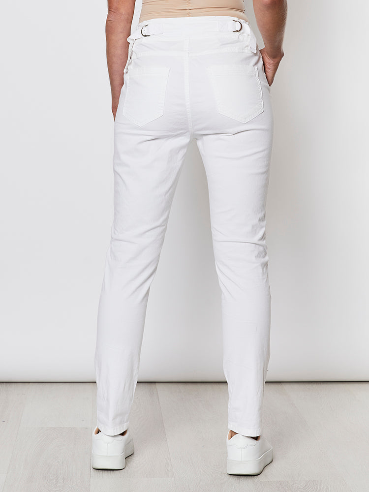 Cotton Jogger Jean - White