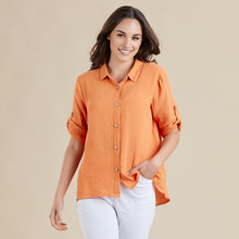 Load image into Gallery viewer, THREADZ TEXTURED SHIRT | ORANGE