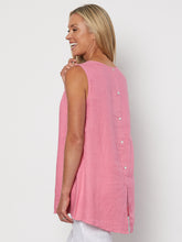 Load image into Gallery viewer, Button Back Cami - Coral