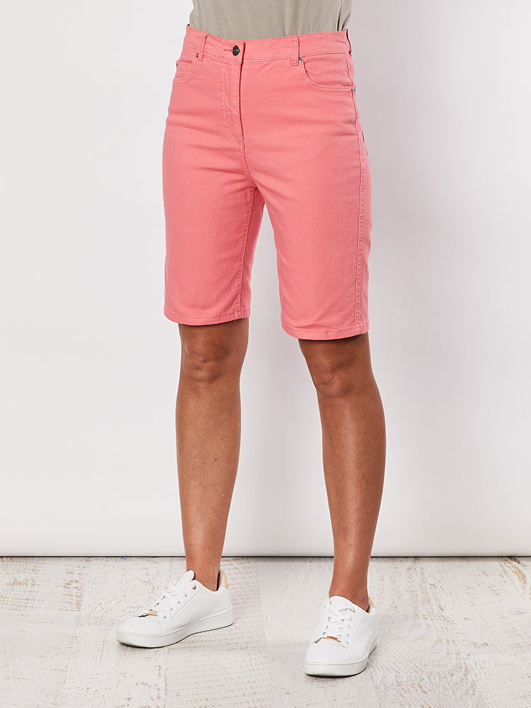 Miracle Denim Jean Short - Coral