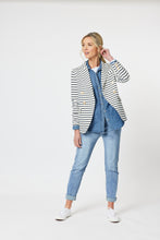 Load image into Gallery viewer, Stripe Blazer Navy