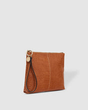 Load image into Gallery viewer, Gracie Croc Cognac Clutch