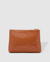 Load image into Gallery viewer, Gracie Croc Cognac Clutch