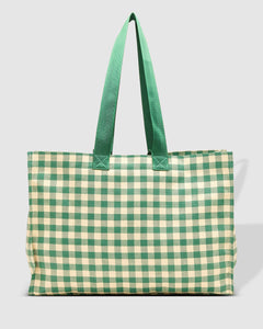 Simpson Green Cream Beach Bag