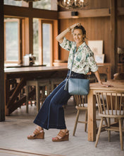 Load image into Gallery viewer, Daisy Steel Blue Crossbody Bag