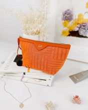 Load image into Gallery viewer, Serena Orange Cosmetic Case