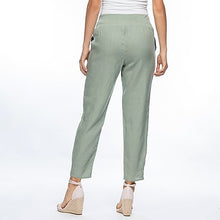 Load image into Gallery viewer, Gordon Smith Jersey waist Linen Pull on Pant Khaki, Linen Pant, Linen Clothing, One Country Mouse Yamba