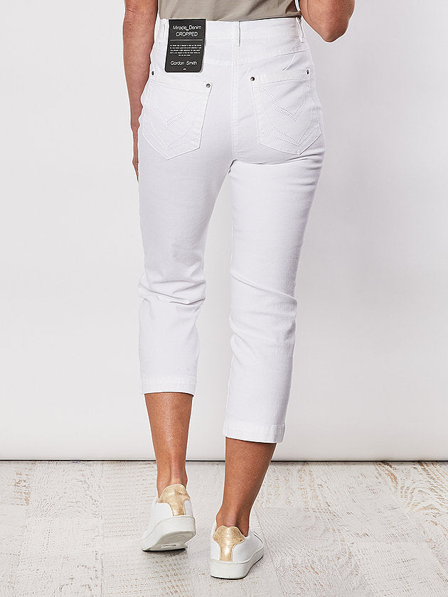 Miracle Cropped Jeans | WHITE