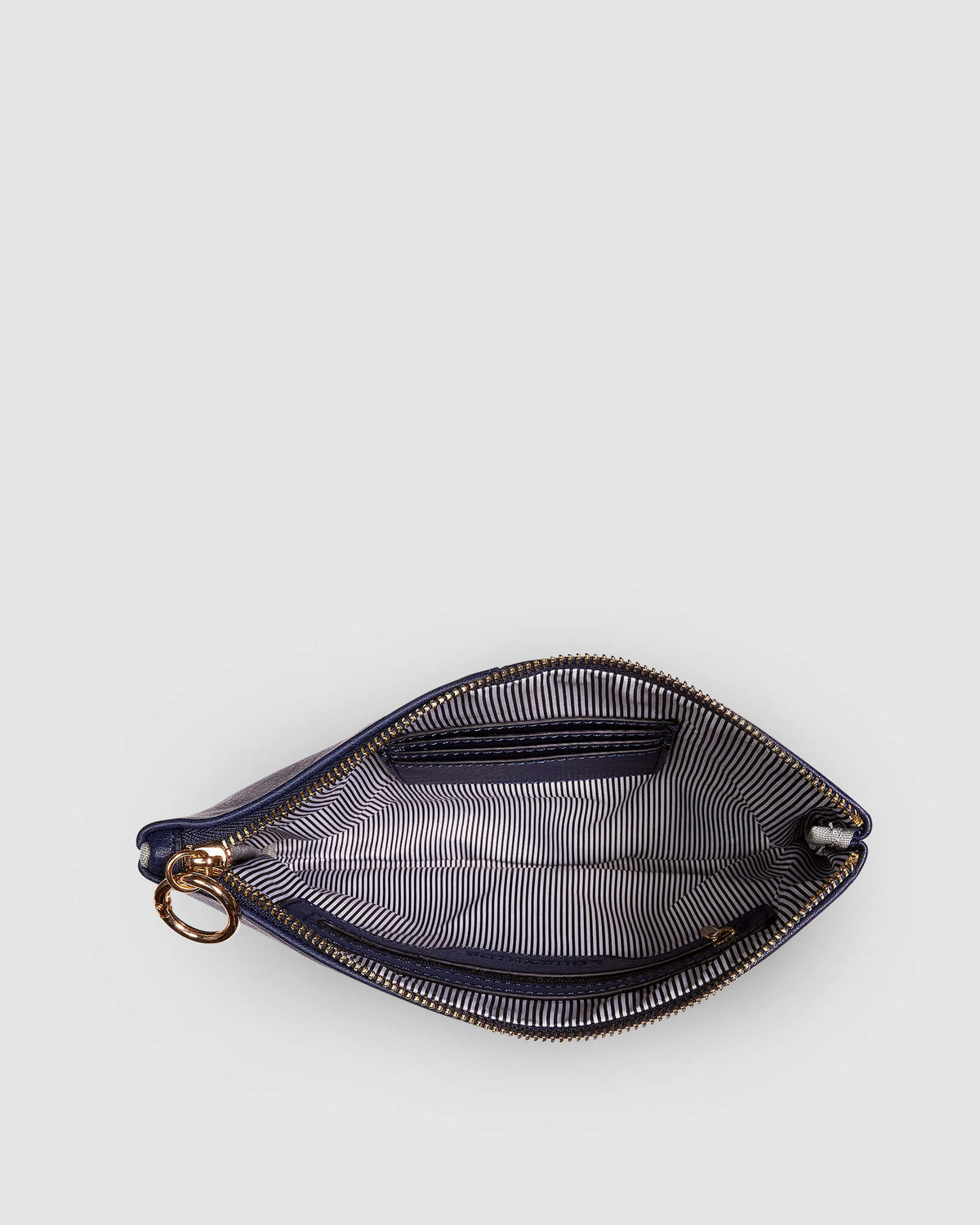 Molly Navy Stripe Strap Clutch