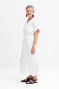Mies Shirt Dress - White