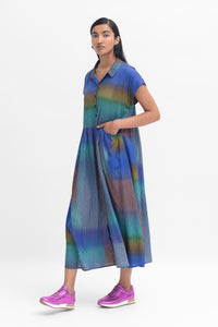 Limma Shirt Dress - Blue Vissen