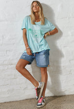Load image into Gallery viewer, V Neck Tee - Aqua