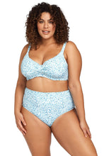 Load image into Gallery viewer, REVERSIBLE HIGH WAIST SWIM PANT | BLUE