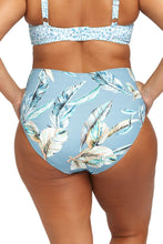 Load image into Gallery viewer, REVERSIBLE HIGH WAIST SWIM PANT | BLUE
