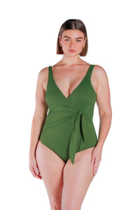 Waist Tie One Piece - Acapulco Fresh