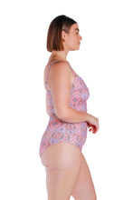 Load image into Gallery viewer, Twist Front Bandeau One Piece - Amalfi Pink
