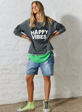 Load image into Gallery viewer, Happy Vibes Sweat - Black
