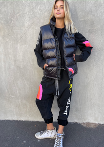 Black Sport 8 Puffer Vest