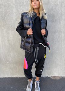 Black Sport 8 Puffer Vest