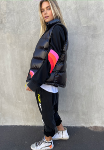 Black Sport 8 Puffer Vest