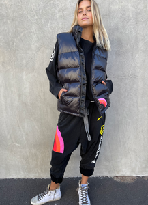 Black Sport 8 Puffer Vest