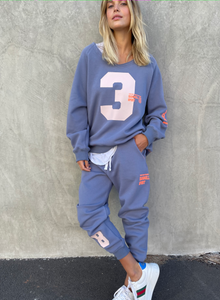 Sporty Track Pant - Blue