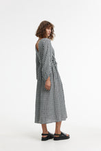 Load image into Gallery viewer, Bowie Dress Black And Ivory Gingham