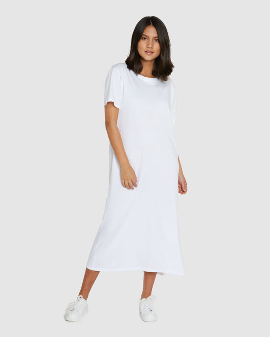 Boxy T-Dress | White