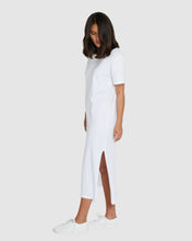 Load image into Gallery viewer, Boxy T-Dress | White