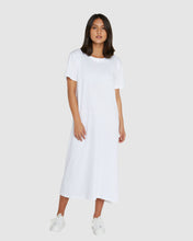 Load image into Gallery viewer, Boxy T-Dress | White