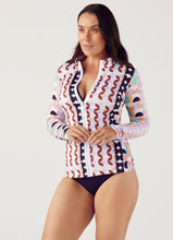 Load image into Gallery viewer, Carrie High Neck Swim Top Geometrica