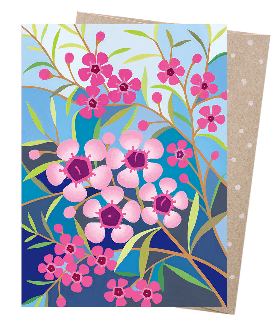 Greeting Card - Geraldton Wax