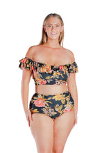 Load image into Gallery viewer, Double Frill Bikini Top - Frenchy Black