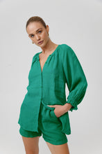 Load image into Gallery viewer, Coco Linen Top - Green