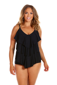 Black 3 Tier One Piece