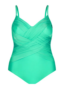 Criss Cross One Piece - Mint Green