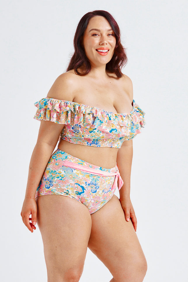 High Waisted Pant - Retro Floral