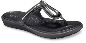 Crocs Australia Sanrah Metalblock Flat Flip One Country Mouse Yamba 