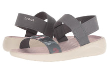 Load image into Gallery viewer, Crocs Australia Literide Graphic Sandal | Charcoal/Stucco One country Mouse Yamba