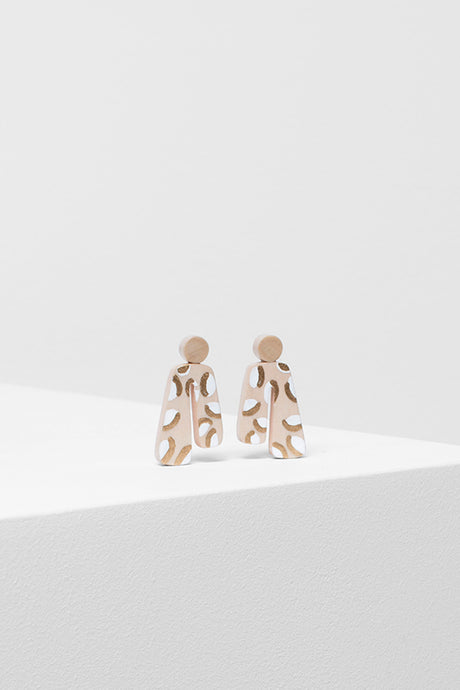 PAINTED POPPY EARRING