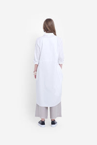 ELK THE LABEL Dania Shirt Dress | White