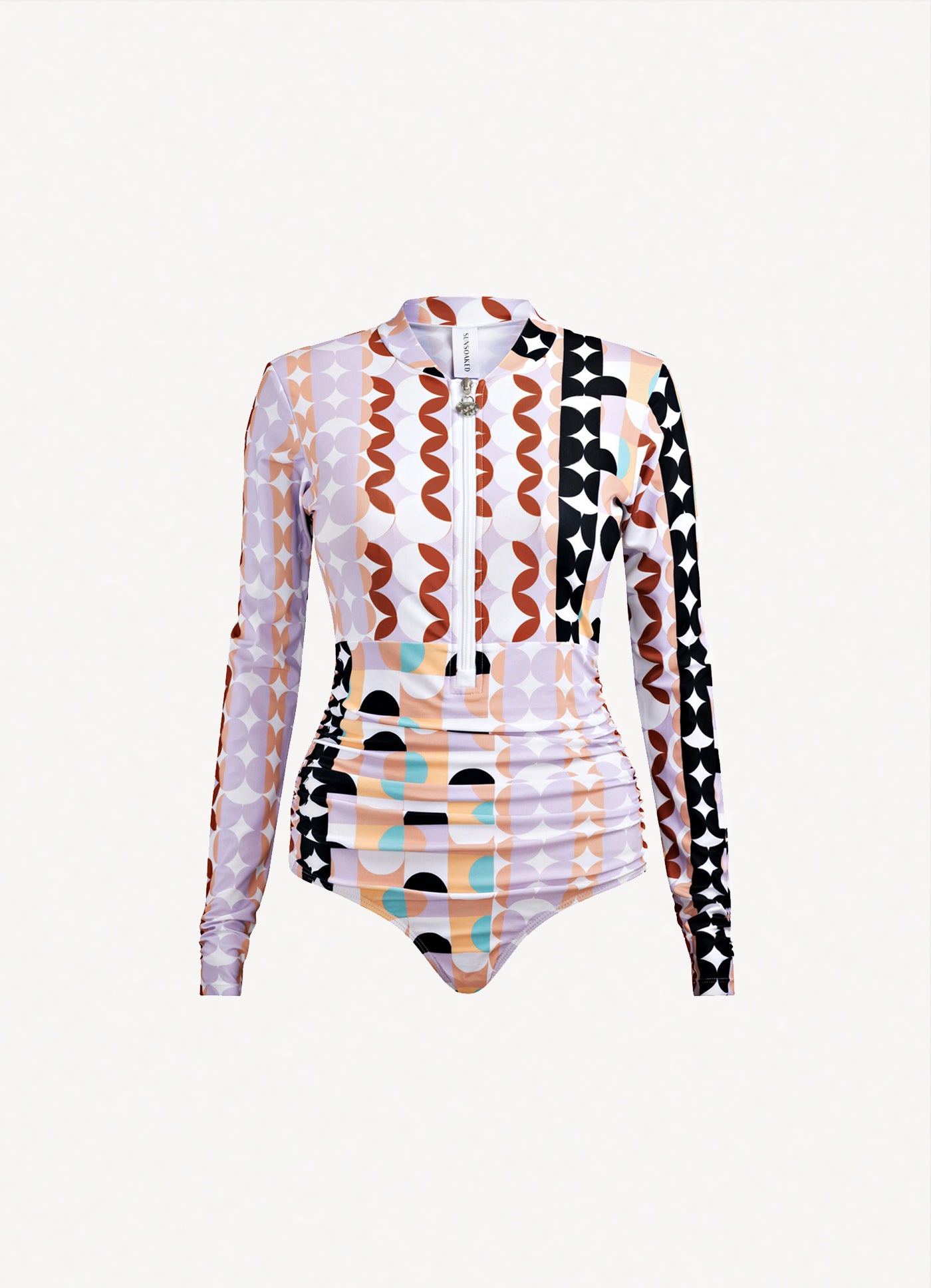 Emma Long Sleeve One Piece Geometrica