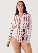 Load image into Gallery viewer, Emma Long Sleeve One Piece Geometrica