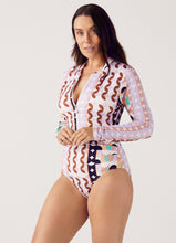 Load image into Gallery viewer, Emma Long Sleeve One Piece Geometrica