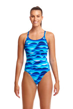 Load image into Gallery viewer, Funkita Ladies Eco Diamond Back One Piece - Storm Buoy