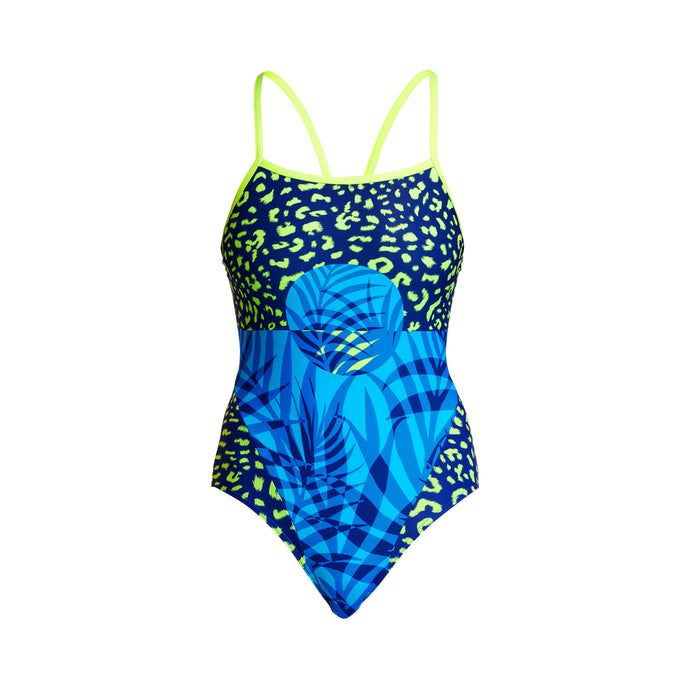 Funkita Ladies Single Strap One Piece - Purry Palm