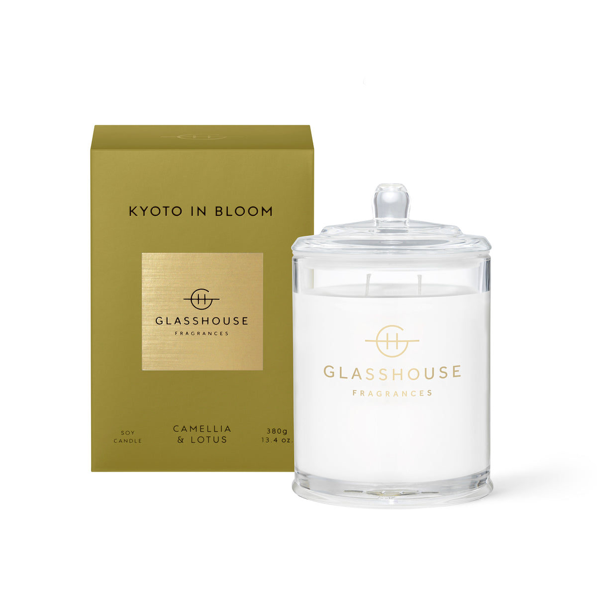 Glasshouse Candle 380g Soy Candle kyoto in bloom