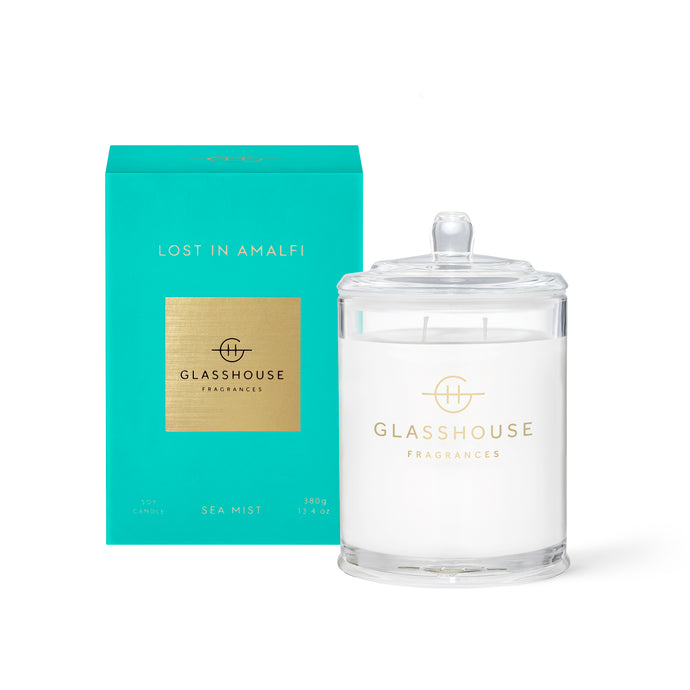 Glasshouse Candle 380g Soy Candle lost in amalfi