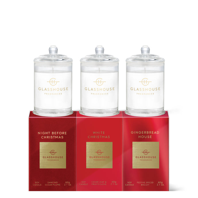 Christmas Trio 3 X 60G Soy Candle
